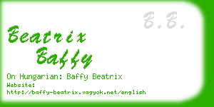beatrix baffy business card